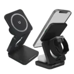 foldable 15w fast portable stable smart products magnetic multifunction chargers 3 in 1 wireless charger for iphones 15 pro max